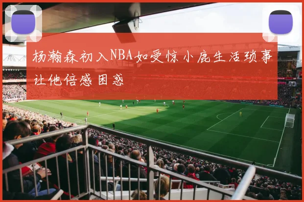 杨瀚森初入NBA如受惊小鹿生活琐事让他倍感困惑